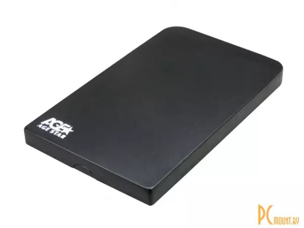 Корпус для HDD  2,5" AgeStar 3UB2O1 Black (2.5", SATA, USB3.0) RTL