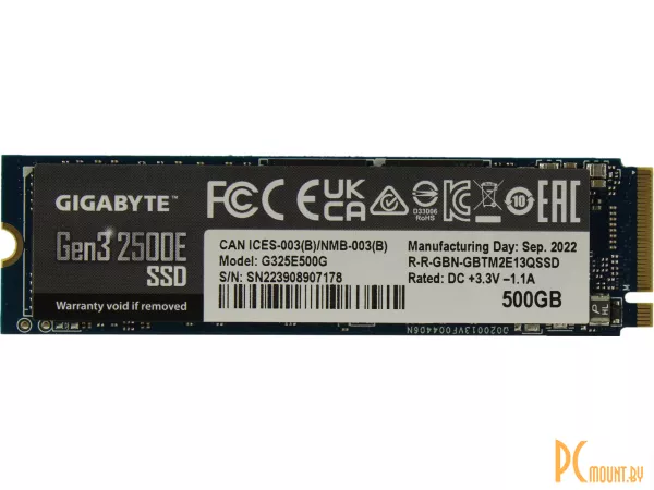 SSD 500GB Gigabyte G325E500G M.2 2280